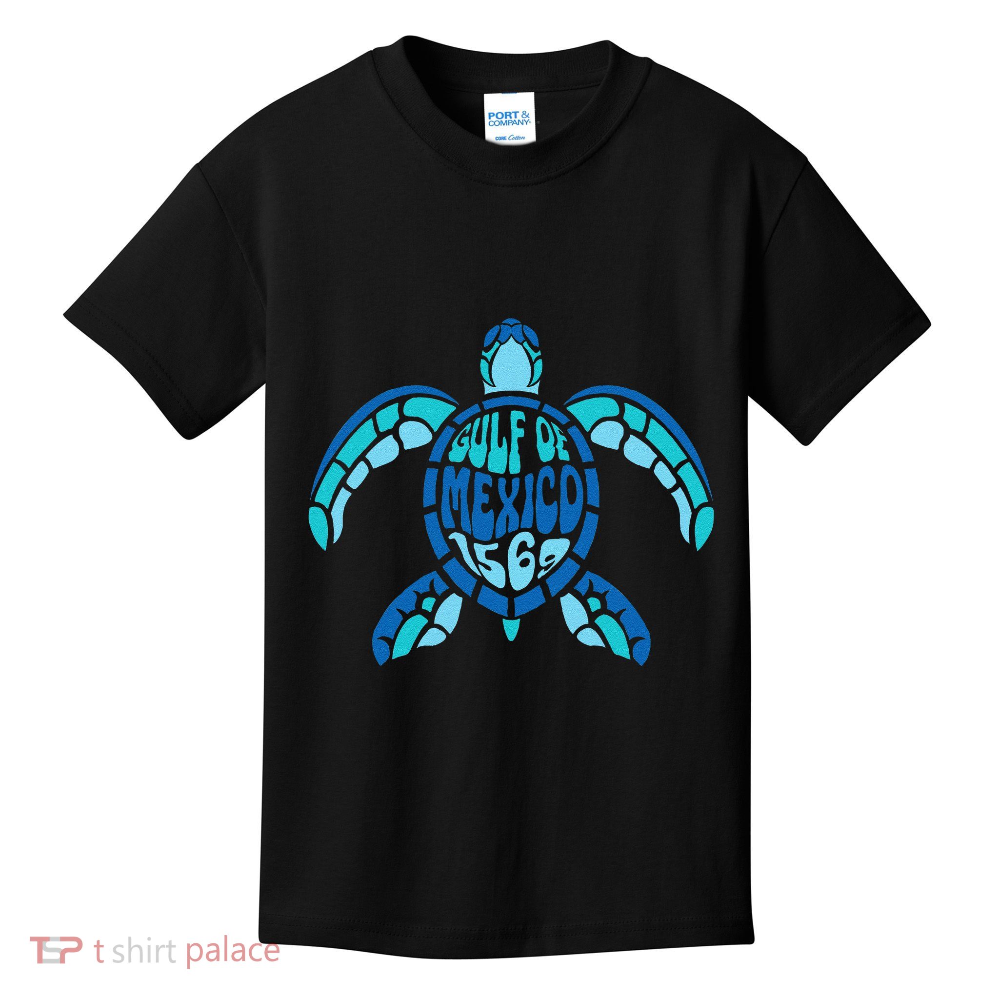 Retro Gulf Of Mexico 1569 Summer Vibes Vintage Art .Png Kids T-Shirt