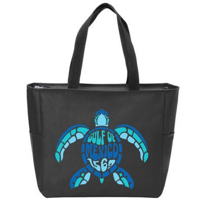 Retro Gulf Of Mexico 1569 Summer Vibes Vintage Art .Png Zip Tote Bag