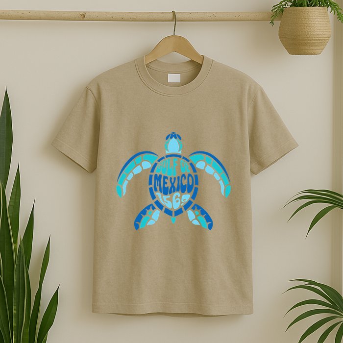 Retro Gulf Of Mexico 1569 Summer Vibes Vintage Art .Png T-Shirt