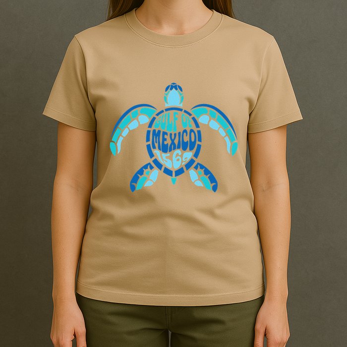 Retro Gulf Of Mexico 1569 Summer Vibes Vintage Art .Png T-Shirt