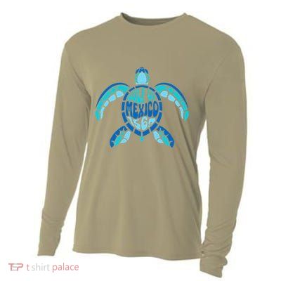 Retro Gulf Of Mexico 1569 Summer Vibes Vintage Art .Png Cooling Performance Long Sleeve Crew