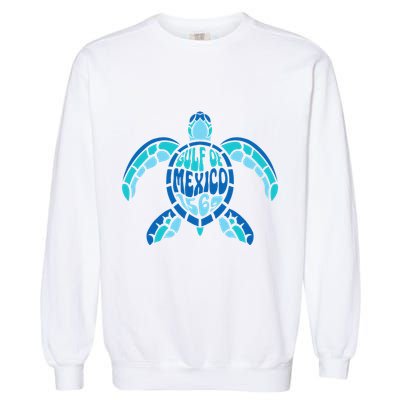 Retro Gulf Of Mexico 1569 Summer Vibes Vintage Art .Png Garment-Dyed Sweatshirt