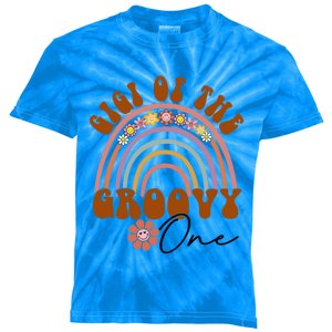 Retro Gigi Of Groovy One Matching Family 1st Birthday Party Meaningful Gift Kids Tie-Dye T-Shirt