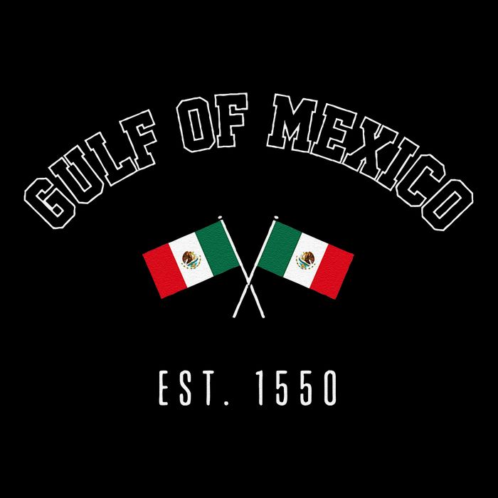 Retro Gulf Of Mexico Est. 1550 Mexican Flag Gulf Forever Sustainable Bucket Hat