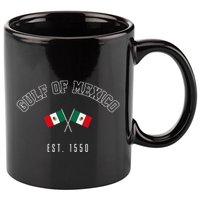 Retro Gulf Of Mexico Est. 1550 Mexican Flag Gulf Forever 11oz C Handle Ceramic Mug