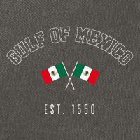 Retro Gulf Of Mexico Est. 1550 Mexican Flag Gulf Forever Cotton Canvas Backpack