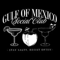 Retro Gulf Of Mexico Social Club Progressive Liberal Cooling Performance Crew T-Shirt