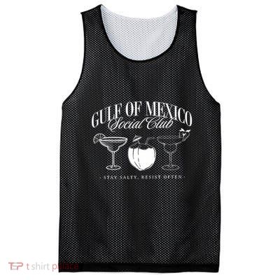 Retro Gulf Of Mexico Social Club Progressive Liberal Mesh Reversible Basketball Jersey Tank
