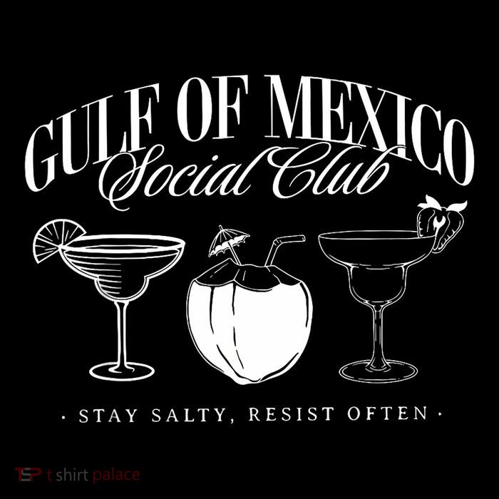 Retro Gulf Of Mexico Social Club Progressive Liberal Kids T-Shirt