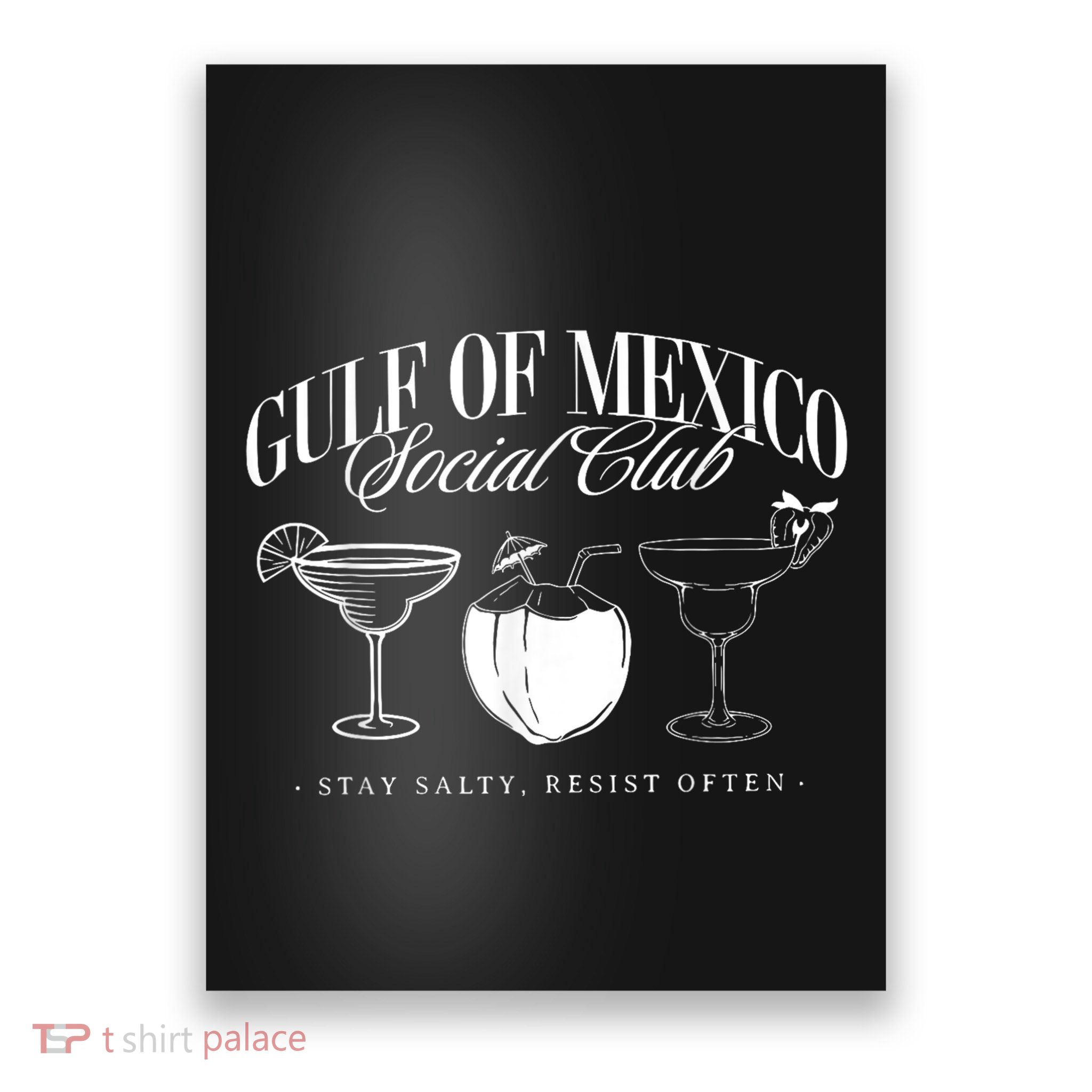 Retro Gulf Of Mexico Social Club Progressive Liberal Poster