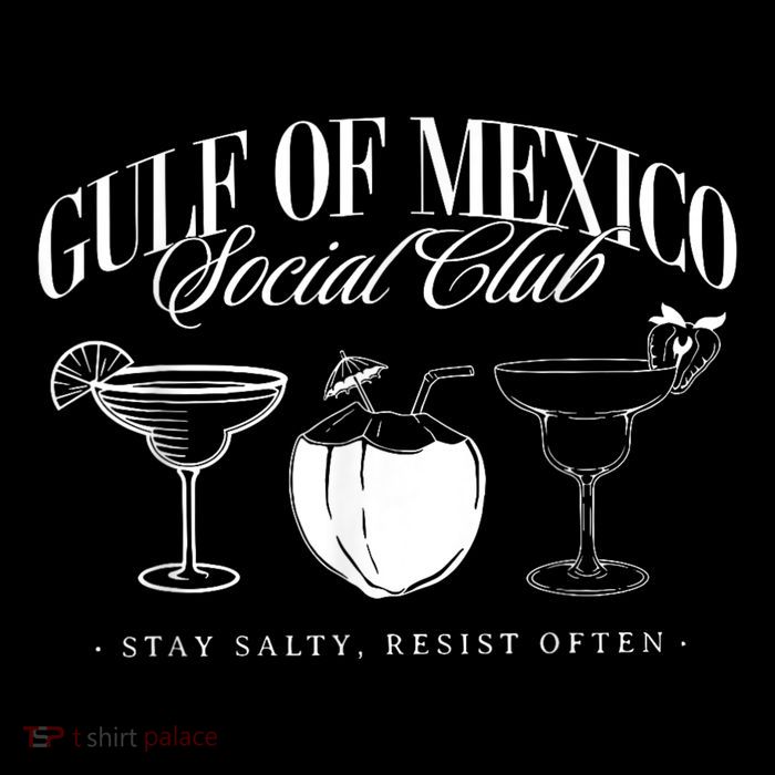 Retro Gulf Of Mexico Social Club Progressive Liberal Poster