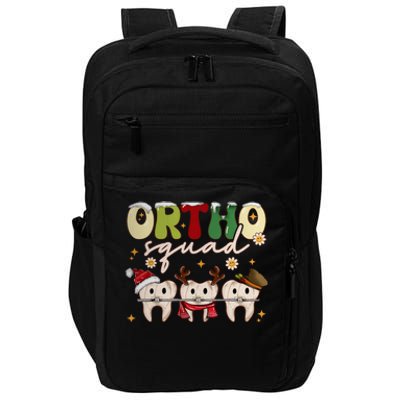 Retro Groovy Ortho Squad Christmas Orthodontist Dentist Gift Impact Tech Backpack