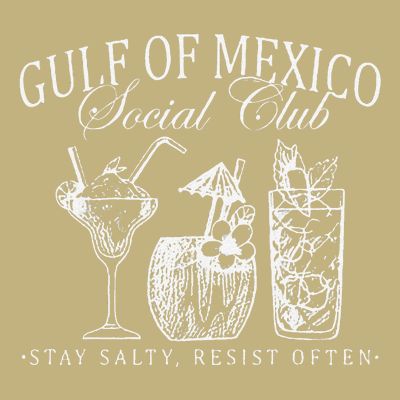 Retro Gulf Of Mexico Social Club Progressive Liberal T-Shirt
