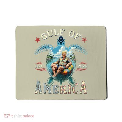 Retro Gulf Of USA America Est 2025 American Flag Gulf Mousepad