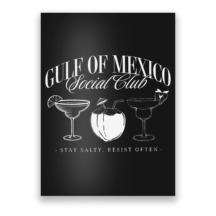 Retro Gulf Of Mexico Social Club Progressive Liberal Gift Poster