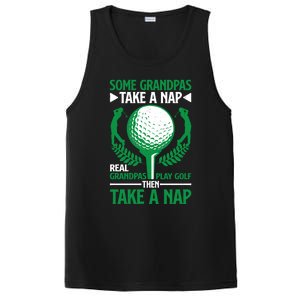 Real Grandpas Play Golf Then Take A Nap Great Gift PosiCharge Competitor Tank