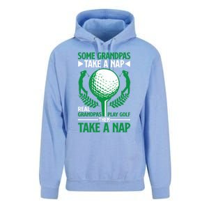 Real Grandpas Play Golf Then Take A Nap Great Gift Unisex Surf Hoodie