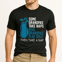 Real Grandpas Play Golf Then Take A Nap Grandfather Gift Cooling Performance Crew T-Shirt