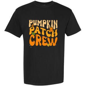 Retro Groovy Pumpkin Patch Crew Thanksgiving Fall Autumn Garment-Dyed Heavyweight T-Shirt