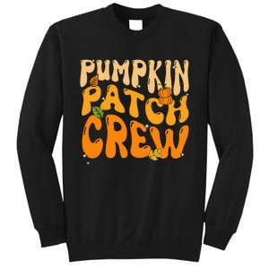 Retro Groovy Pumpkin Patch Crew Thanksgiving Fall Autumn Sweatshirt