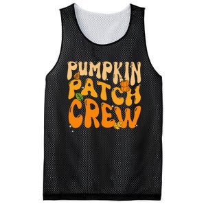 Retro Groovy Pumpkin Patch Crew Thanksgiving Fall Autumn Mesh Reversible Basketball Jersey Tank