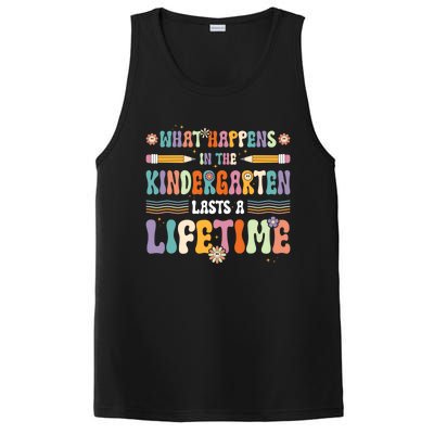 Retro Groovy Preschool Kindergarten Teacher Great Gift PosiCharge Competitor Tank