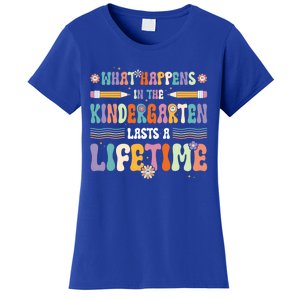 Retro Groovy Preschool Kindergarten Teacher Great Gift Women's T-Shirt