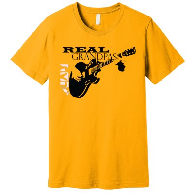 Real Grandpas Play Guitar Custom Funny Premium T-Shirt