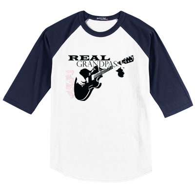 Real Grandpas Play Guitar Custom Funny Baseball Sleeve Shirt