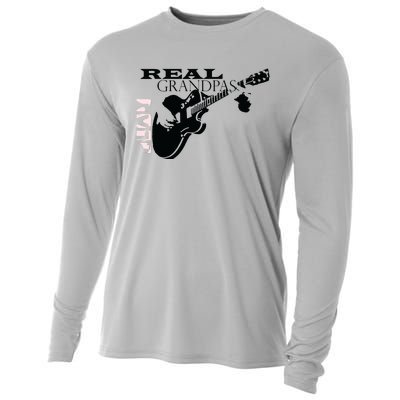 Real Grandpas Play Guitar Custom Funny Cooling Performance Long Sleeve Crew