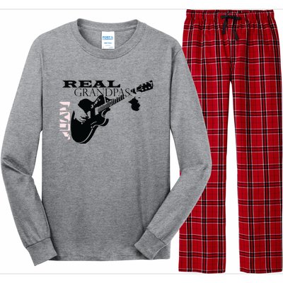 Real Grandpas Play Guitar Custom Funny Long Sleeve Pajama Set