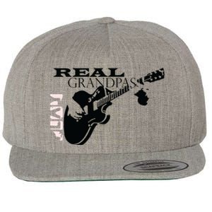 Real Grandpas Play Guitar Custom Funny Wool Snapback Cap