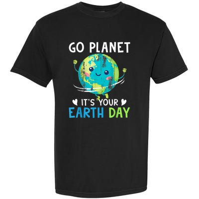 Retro Go Planet It's Your Earth Day Garment-Dyed Heavyweight T-Shirt