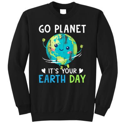 Retro Go Planet It's Your Earth Day Sweatshirt