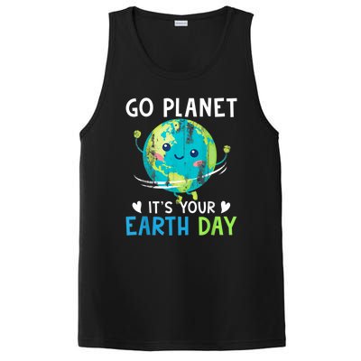 Retro Go Planet It's Your Earth Day PosiCharge Competitor Tank