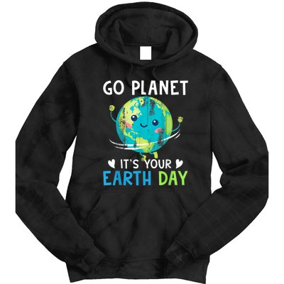 Retro Go Planet It's Your Earth Day Tie Dye Hoodie