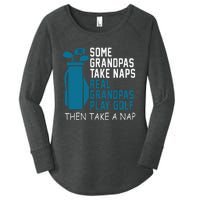 Real Grandpas Play Golf Then Take A Nap Grandfather Gift Women's Perfect Tri Tunic Long Sleeve Shirt