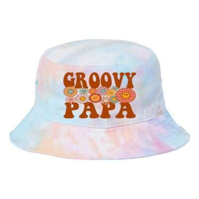 Retro Groovy Papa Matching Family 1st Birthday Party Tie Dye Newport Bucket Hat