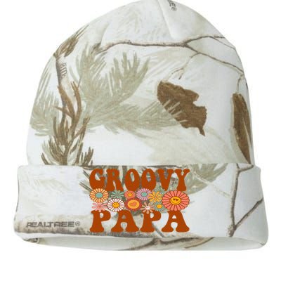 Retro Groovy Papa Matching Family 1st Birthday Party Kati Licensed 12" Camo Beanie