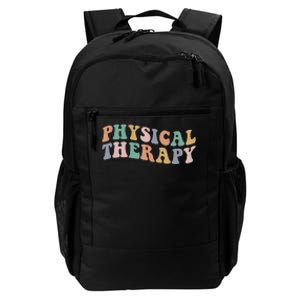 Retro Groovy Physical Therapy Funny Physical Therapist pt Daily Commute Backpack