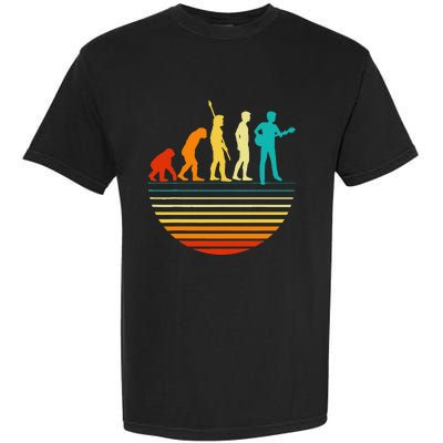 Retro Guitar Player Design Guitarist I Vintage Evolution Garment-Dyed Heavyweight T-Shirt