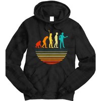 Retro Guitar Player Design Guitarist I Vintage Evolution Tie Dye Hoodie