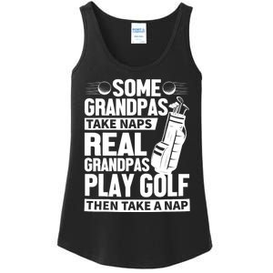 Real Grandpas Play Golf Funny Golf Grandpa Gifts Golfers Ladies Essential Tank