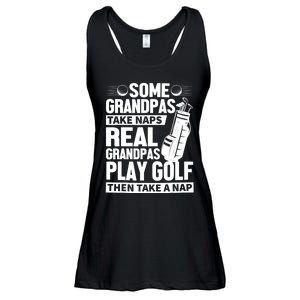 Real Grandpas Play Golf Funny Golf Grandpa Gifts Golfers Ladies Essential Flowy Tank