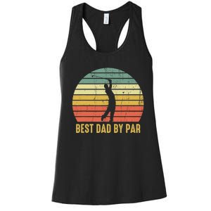 Retro Golfing Papa Golfer Golf Gifts For Fathers Day Women's Racerback Tank