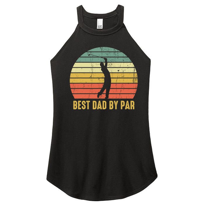 Retro Golfing Papa Golfer Golf Gifts For Fathers Day Women's Perfect Tri Rocker Tank