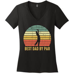 Retro Golfing Papa Golfer Golf Gifts For Fathers Day Women's V-Neck T-Shirt