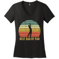 Retro Golfing Papa Golfer Golf Gifts For Fathers Day Women's V-Neck T-Shirt