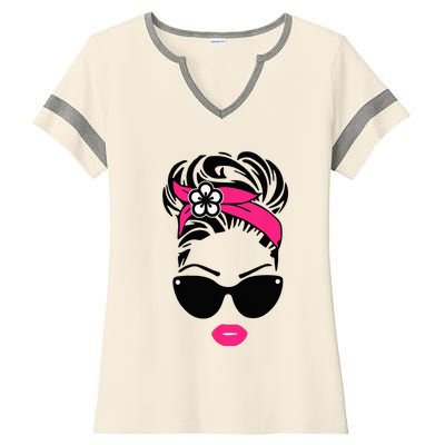 Rockabilly Girl Pin Up Style Retro 50s Sock Hop Party Pinup Ladies Halftime Notch Neck Tee