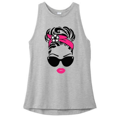 Rockabilly Girl Pin Up Style Retro 50s Sock Hop Party Pinup Ladies PosiCharge Tri-Blend Wicking Tank